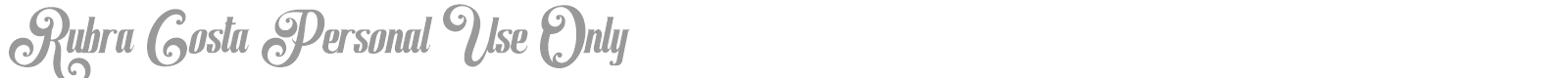Rubra Costa font preview